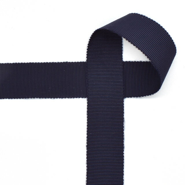 グログランリボン（M7200-24） 24mm 58.ネイビー 07Aa99_