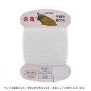 金亀 絹穴糸 16号 20m巻(100011) 色番W.白 08Ab99_