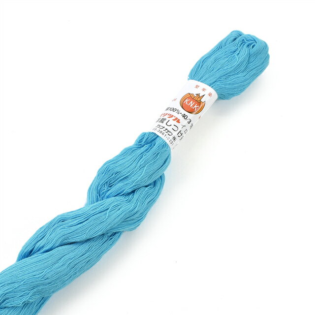 Hand-Sewing Threads - オリヅル しつけ糸 色毛（イロモ） 18g（40/3） ブルー 08Ab99_