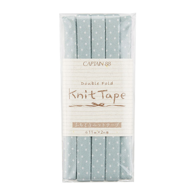 CAPTAIN88 ふちどりニット 水玉（CP168） 11mm幅 色番24 08Bi99_