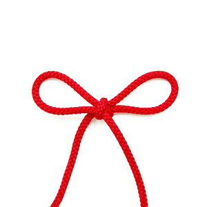 江戸打ち紐（126-4000） 約4mm 7.赤 08Be99_