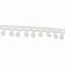 ケミカル玉レース(61604K) 約1.5cm幅 00.白 07Ac99_