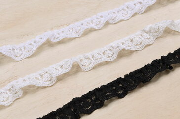 ラッセルフリルレース(4811) 約1.2cm幅 18.黒 (B)_4b_