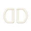 YKK プラスチックパーツ Dカン(LD25) 25mm幅テープ用 白 2個入 (b)4a