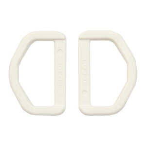 YKK プラスチックパーツ Dカン（LD30） 30mm幅テープ用 白 2個入 08Bk99_