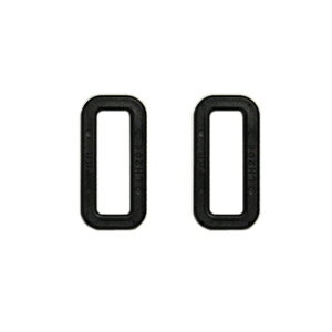 YKK プラスチックパーツ 角カン（LH20） 20mm幅テープ用 黒 2個入 08Bk99_