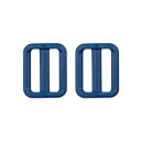 \期間限定10%OFF/ YKK プラスチックパーツ アジャスター(LA20) 20mm幅テープ用 紺 2個入 08Bk99_