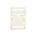 YKK プラスチックパーツ 差し込みバックル(LB25) 25mm幅テープ用 白 1個入 08Bk99_