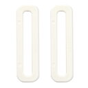 \期間限定10%OFF/ YKK プラスチックパーツ 角カン(LH50) 50mm幅テープ用 白 2個入 08Bk99_