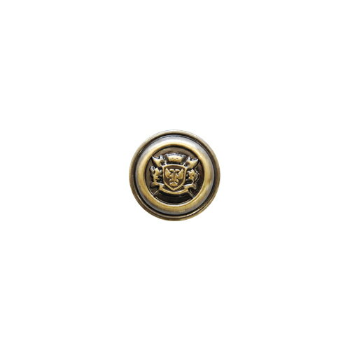 Button - ふちあり紋章メタルボタン 鷲盾（10080667） 21mm BG.ブロンズゴールド 08Bg99_