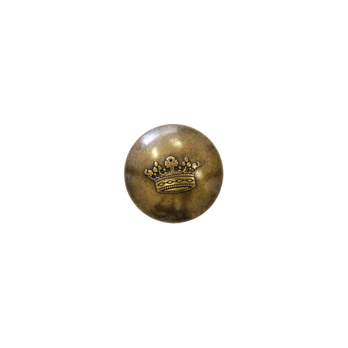 Button - つや消し小王冠メタルボタン（10055425） 23mm AG.アンティークゴールド 08Bg99_