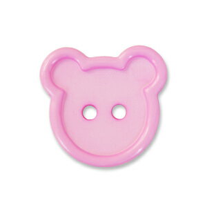 プラスチックでかくまボタン（M113） 11.ピンク 08Bg99_