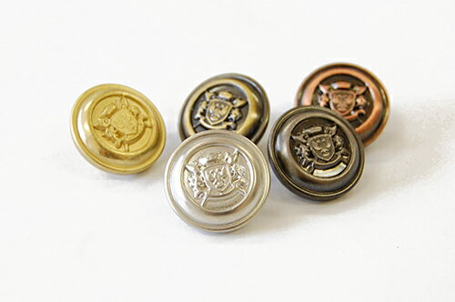 ふちあり紋章メタルボタン 鷲盾（10080667） 18mm MNF.マットニッケルフリー 08Bg99_ 3