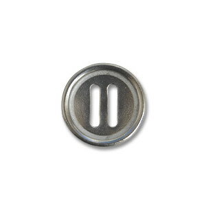 Button - パラシュートボタン（DM1920） 15mm ZN.シルバー 08Bg99_