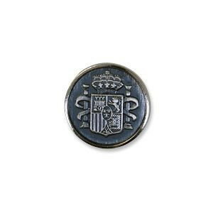 Button - フラッグ紋章メタルボタン（NO780） 18mm N.ブラックニッケル 08Bg99_