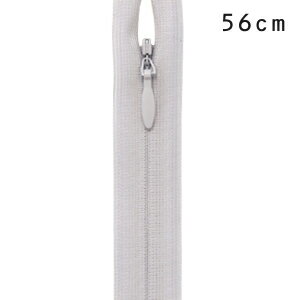 YKK コンシールファスナー 止め（2cc） 56cm 154.シルバーピンク 08Co99_