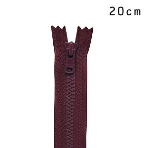 YKK 4ビスロンファスナー 止め（4VS DA C） 20cm 864.マルーン 08Co99_