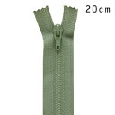 YKK フラットニットファスナー 止め(25FK) 20cm 562.グリーンフォッグ 08Co99_(3)