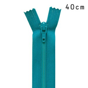 YKK フラットニットファスナー 止め（25FK） 40cm 906.ターコイズ 08Co99_