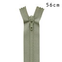 YKK フラットニットファスナー 止め(25FK) 56cm 912.ライトモスグレー 08Co99_