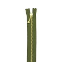 YKK メタルファスナー(3G DNDBL C) ゴールド 止め 20cm 566.モスグリーン 08Co99_