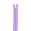 YKK メタルファスナー(3G DNDBL C) ゴールド 止め 15cm 553.ライトパープル 08Co99_