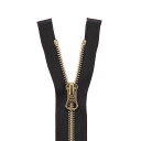 YKK メタルファスナー エクセラ(5SGWOG DALH MR) ゴールド 逆開オープン 100cm 916.こげ茶 08Co99_
