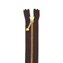 YKK メタルファスナー(3G DNDBL C) ゴールド 止め 12cm 570.ビターチョコ 08Co99_(3)