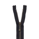 YKK メタルファスナー(3GKB DNDBL C) アンティークゴールド 止め 12cm 580.黒 08Co99_