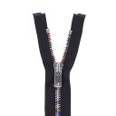 \期間限定10%OFF/ YKK メタルファスナー EXCELLA Light(5SAWAM DA2E OP) ミックス オープン 60cm 580.黒 08C...
