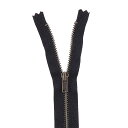 YKK メタルファスナー(3GKB DA C) アンティークゴールド 止め 20cm 580.黒 08Co99_(3)
