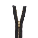 \期間限定10%OFF/ YKK メタルファスナー エバーブライト(3MGP DA OP) ゴールド オープン 100cm 916.こげ茶 08Co99_