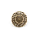 \期間限定10%OFF/ デニムボタン ネオバーロゴ入り(NP-1-21.GHQ) 21mm ABL.いぶしゴールド 08Bg99_