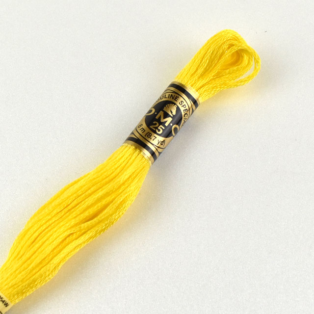 刺しゅう材料 DMC 刺繍糸 25番 色番307 06Bg99_