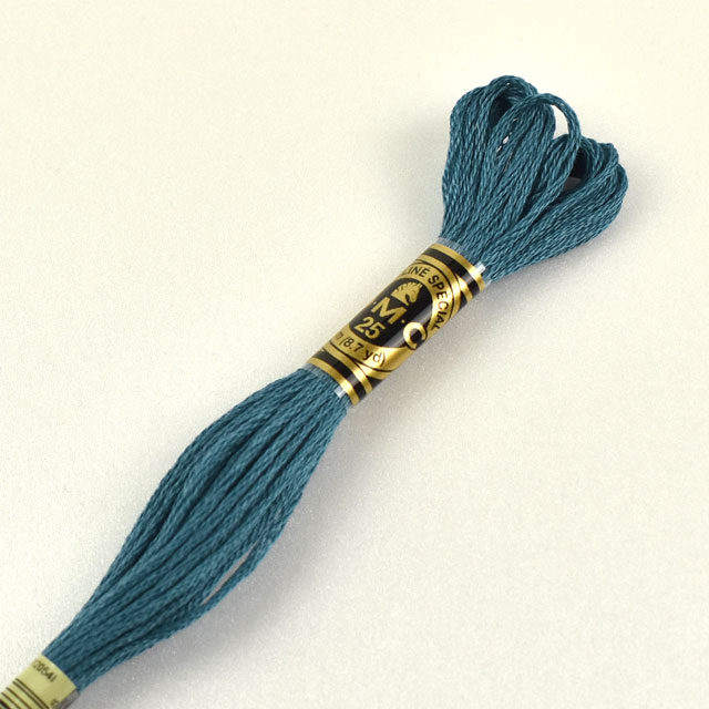 刺しゅう材料 DMC 刺繍糸 25番 色番3765 (H)_5a_
