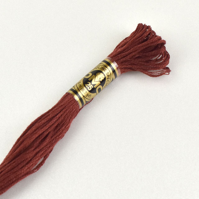 刺しゅう材料 DMC 刺繍糸 25番 色番3777 06Bg99_