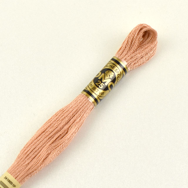 刺しゅう材料 DMC 刺繍糸 25番 色番758 (H)_5a_