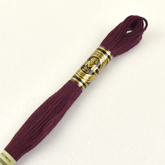 刺しゅう材料 DMC 刺繍糸 25番 色番814 06Bg99_