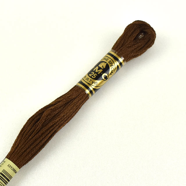 刺しゅう材料 DMC 刺繍糸 25番 色番898 06Bg99_