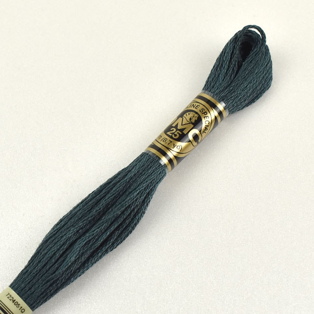 刺しゅう材料 DMC 刺繍糸 25番 色番924 (H)_5a_