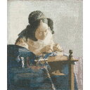 刺しゅうキット DMC×ルーヴル美術館 Le Louvre Collection クロスステッチキット フェルメール 「レースを編む女」（BK1971/81） (H)_5a_