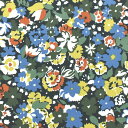 生地 LIBERTY FABRICS リバティ ファブリックス コーデュロイ 2022AW Gloria Lomo グロリア ロモ（22-3632221） 22C.チャコール×イエロー (H)_k4j