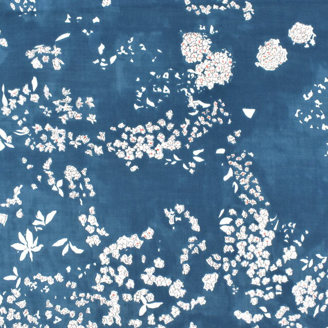 生地 naniIRO-ナニイロ- Lei nani/綿シルク（EGX-11171） 1C.マリンブルー/パール (M)_1f_のサムネイル