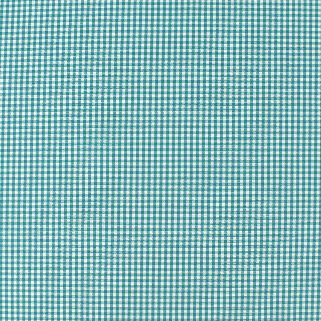 〔メール便対応商品〕生地 ギンガムチェック（240014-1） 120.ピーコックグリーン 09Bk22_