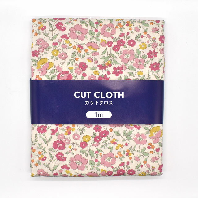 カットクロス ブロード花柄プリント 約112cm幅×約100cm 4-1.ピンク 15Yy88_