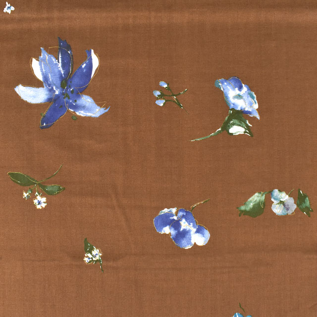 生地 naniIRO-ナニイロ- New Morning 1/ダブルガーゼ（EGX-11000） C.ブラウン系/ゴールド (M)_1f_のサムネイル