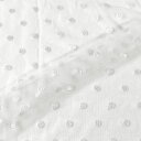 \期間限定20%OFF/ 〔メール便対応商品〕生地 ドットレース(MT8727) 1.白 10Ac04_
