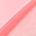 〔メール便対応商品〕生地 ポリエステルオーガンジー(2440) 2.ローズ 10Bg11_