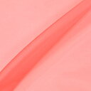 〔メール便対応商品〕生地 ポリエステルオーガンジー(2440) 164.ネオンコーラル 10Bg11_
