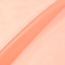 〔メール便対応商品〕生地 ポリエステルオーガンジー(2440) 188.ライトサーモン 10Bg11_